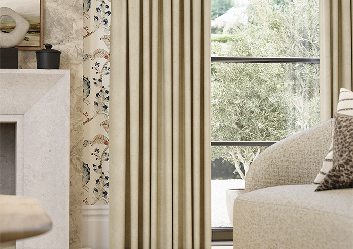 Faux Suede, Natural - Made to Measure Curtains - Image 5